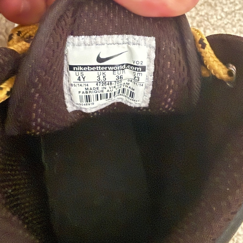 Nike ACG Men's Brown and Yellow Boots - Picture 4 of 4